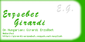 erzsebet girardi business card